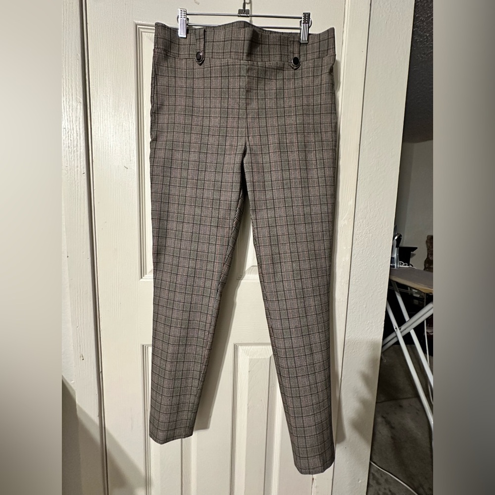 Men's Checkered Dress Pants - Brown